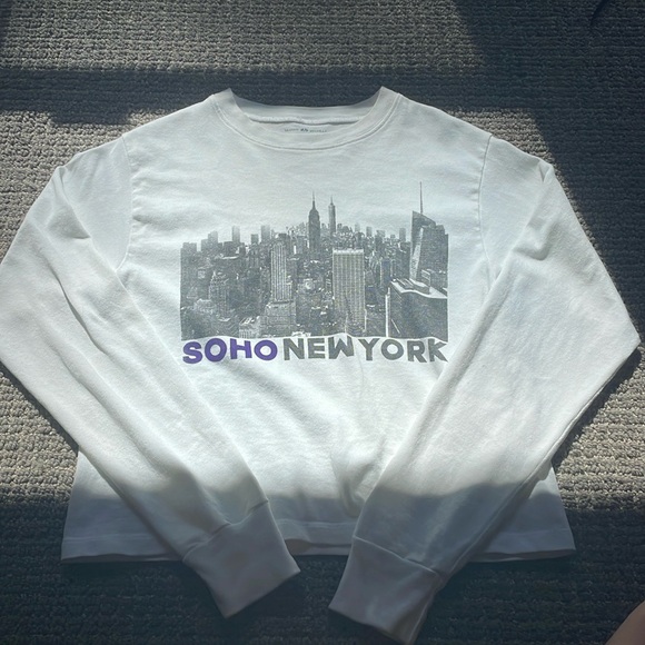 Brandy Melville Tops - Brandy Melville Graphic long sleeve (SOHO NEW YORK)